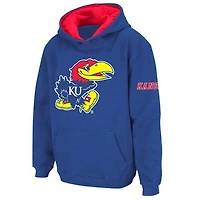 Youth Stadium Athletic Royal Kansas Jayhawks Big Logo Pullover Hoodie