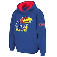 Youth Stadium Athletic Royal Kansas Jayhawks Big Logo Pullover Hoodie