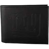 Men's Black New York Giants Hybrid Bi-Fold Wallet