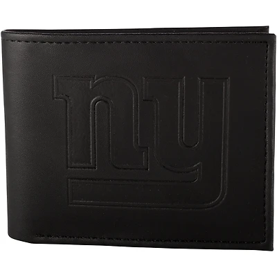 Men's Black New York Giants Hybrid Bi-Fold Wallet