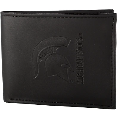 Men's Black Michigan State Spartans Hybrid Bi-Fold Wallet