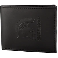 Men's Black Michigan State Spartans Hybrid Bi-Fold Wallet