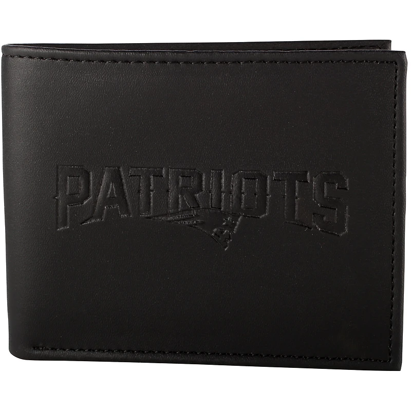 Men's Black New England Patriots Hybrid Bi-Fold Wallet