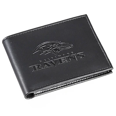 Men's Black Baltimore Ravens Hybrid Bi-Fold Wallet