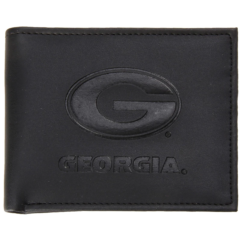 Men's Black Georgia Bulldogs Hybrid Bi-Fold Wallet