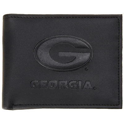 Men's Black Georgia Bulldogs Hybrid Bi-Fold Wallet