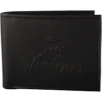 Men's Black Minnesota Vikings Hybrid Bi-Fold Wallet