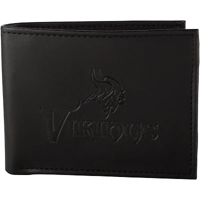 Men's Black Minnesota Vikings Hybrid Bi-Fold Wallet