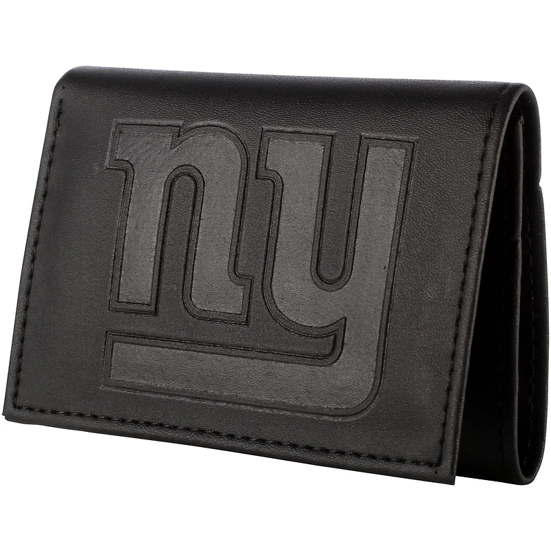 Men's Black New York Giants Hybrid Tri-Fold Wallet