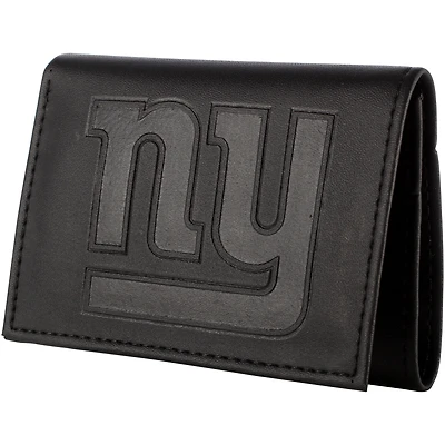 Men's Black New York Giants Hybrid Tri-Fold Wallet
