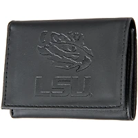 Men's Black LSU Tigers Hybrid Tri-Fold Wallet