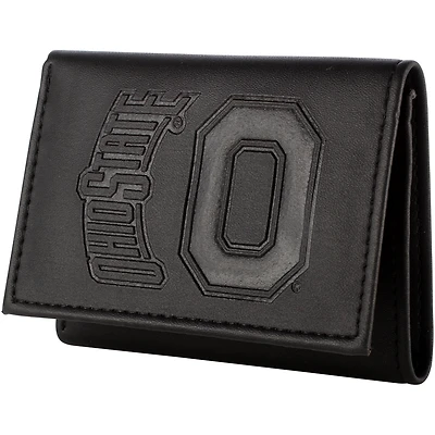 Men's Black Ohio State Buckeyes Hybrid Tri-Fold Wallet