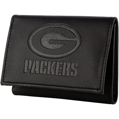 Men's Black Green Bay Packers Hybrid Tri-Fold Wallet