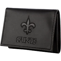 Men's Black New Orleans Saints Hybrid Tri-Fold Wallet