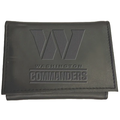 Men's Black Washington Commanders Hybrid Tri-Fold Wallet