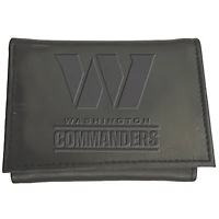 Men's Black Washington Commanders Hybrid Tri-Fold Wallet