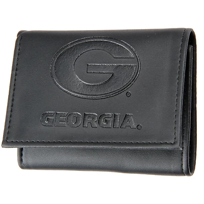 Men's Black Georgia Bulldogs Hybrid Tri-Fold Wallet