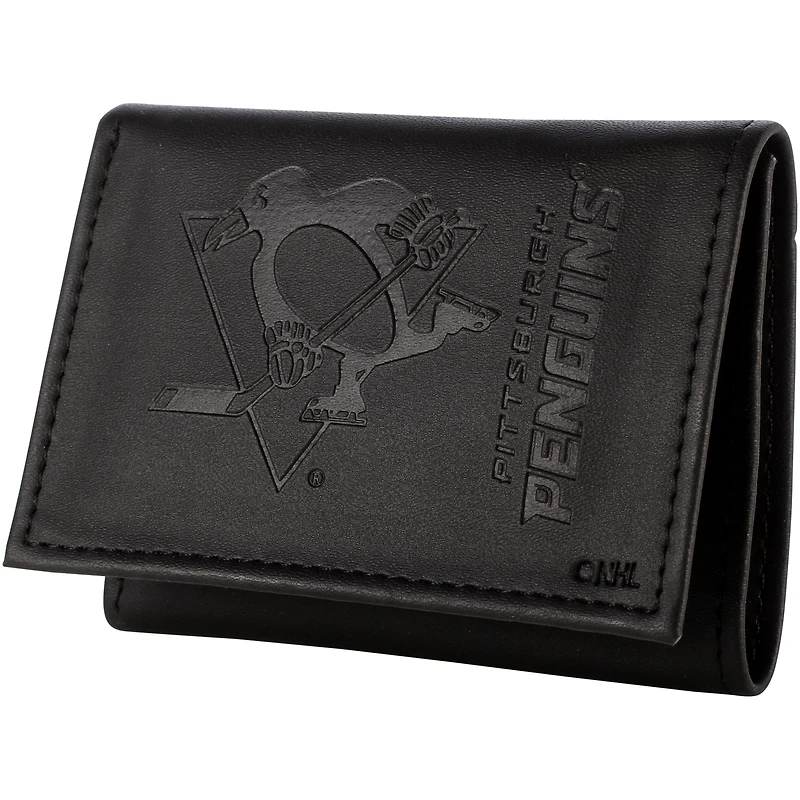 Men's Black Pittsburgh Penguins Hybrid Tri-Fold Wallet