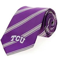Men's TCU Horned Frogs Woven Poly Striped Tie