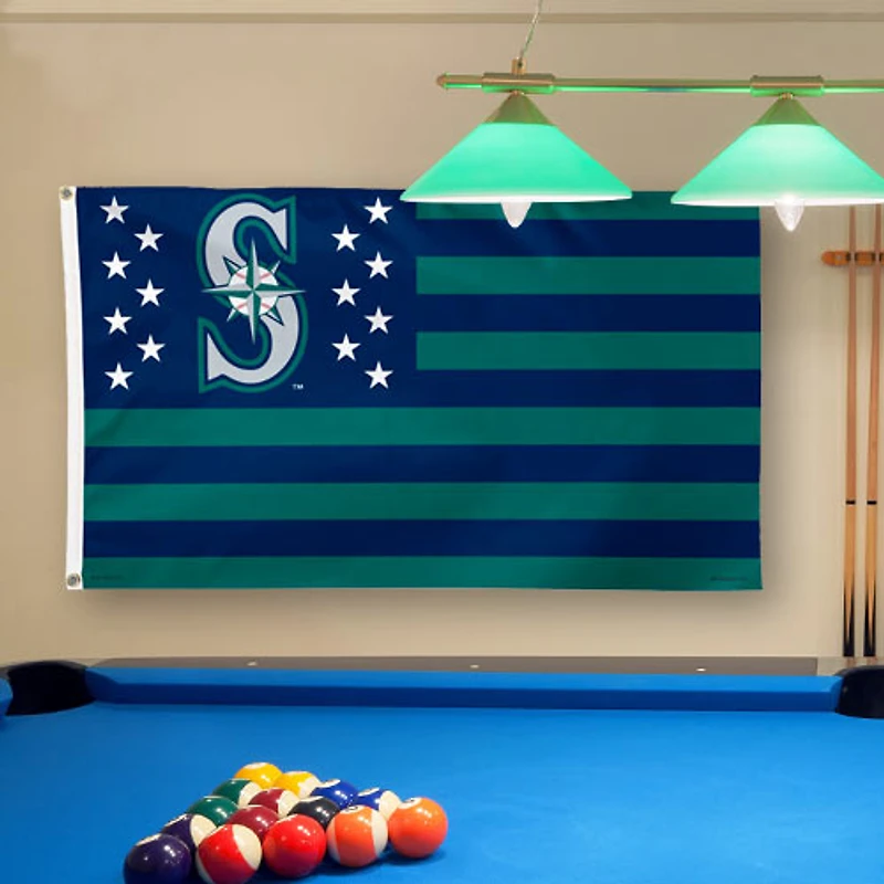 WinCraft Seattle Mariners Deluxe Stars & Stripes 3' x 5' Flag