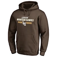 Lehigh Mountain Hawks Team Strong Pullover Hoodie - Brown