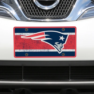 New England Patriots Vintage Acrylic Cut License Plate