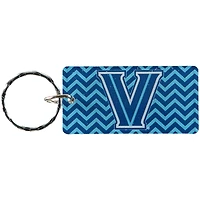 Villanova Wildcats Chevron Printed Acrylic Team Color Logo Keychain