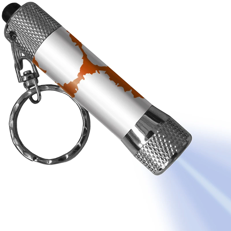 Clemson Tigers LED Flashlight Logo Keychain