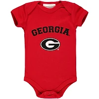 Infant Red Georgia Bulldogs Arch & Logo Bodysuit