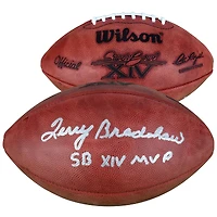 Terry Bradshaw Pittsburgh Steelers Autographed Super Bowl Football with SB XIV MVP Inscription