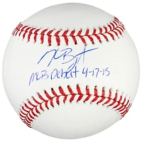 Kris Bryant Chicago Cubs Autographed Baseball with MLB Debut Inscription
