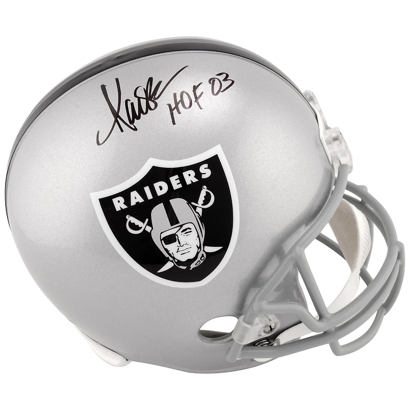 Marcus Allen Los Angeles Raiders Autographed Replica Helmet with "HOF 03" Inscription