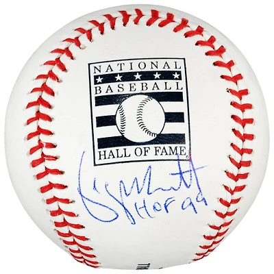 George Brett Kansas City Royals Autographed HOF Logo Baseball with "HOF 99" Inscription