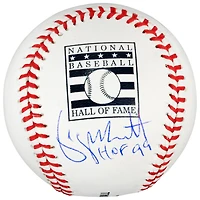 George Brett Kansas City Royals Autographed HOF Logo Baseball with "HOF 99" Inscription