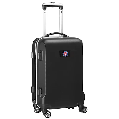 Black Chicago Cubs 21" 8-Wheel Hardcase Spinner Carry-On Luggage