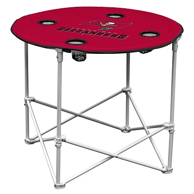 Red Tampa Bay Buccaneers Round Table
