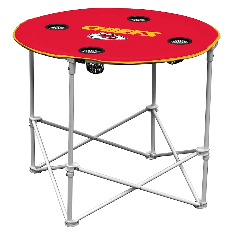 Red Kansas City Chiefs Round Table
