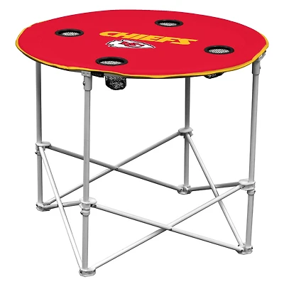 Red Kansas City Chiefs Round Table