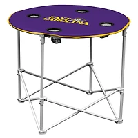 Purple East Carolina Pirates Round Table