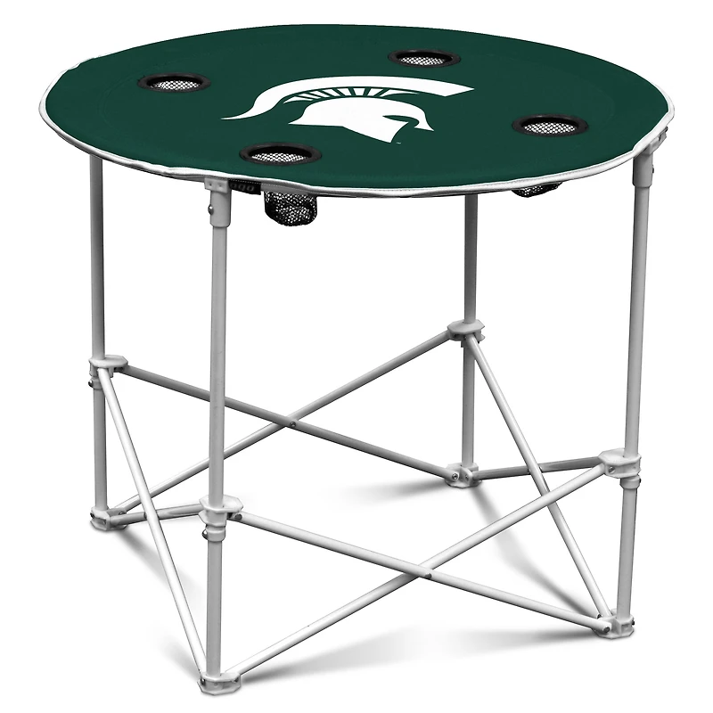 Green Michigan State Spartans Round Table
