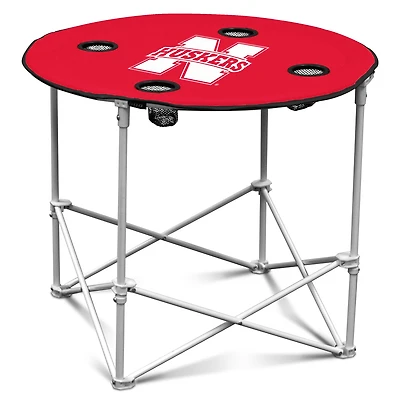 Scarlet Nebraska Huskers Round Table