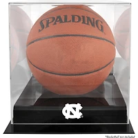 North Carolina Tar Heels Black Base (2015-Present Logo) Basketball Display Case with Mirrored Back