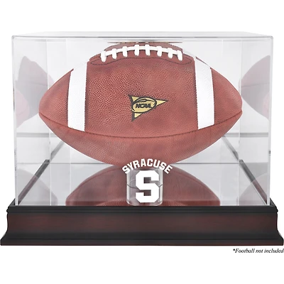 Syracuse Orange Mahogany Base (2015-Present Logo) Football Case with Mirror Back