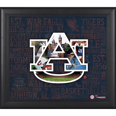 Auburn Tigers Framed 15'' x 17'' Team Heritage Collage
