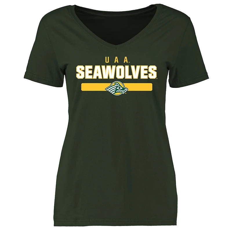 Women's Green Alaska Anchorage Seawolves Team Strong T-Shirt