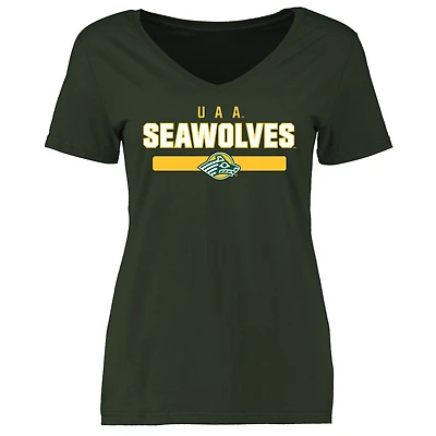 Women's Green Alaska Anchorage Seawolves Team Strong T-Shirt