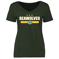 Women's Green Alaska Anchorage Seawolves Team Strong T-Shirt