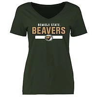 Women's Green Bemidji State Beavers Team Strong T-Shirt