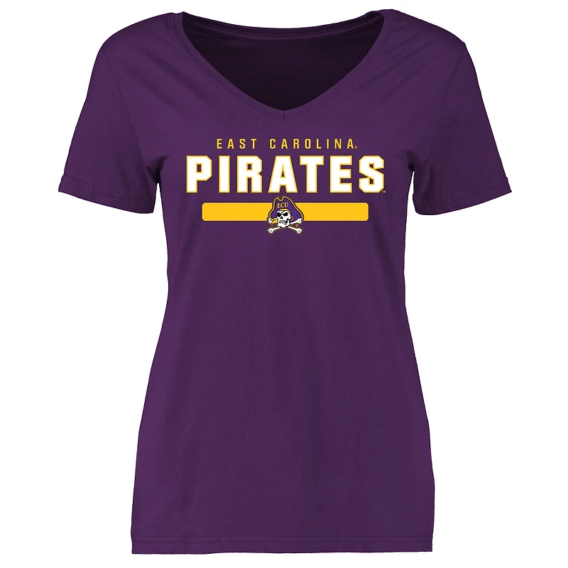 Women's Purple East Carolina Pirates Team Strong T-Shirt