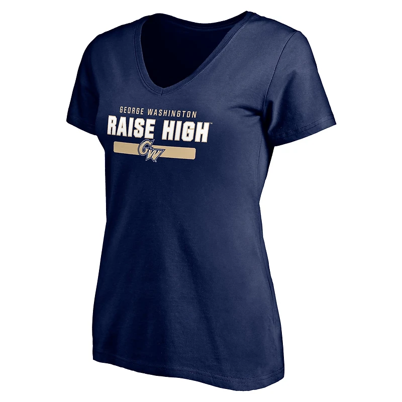 Women's Navy George Washington University Team Strong T-Shirt